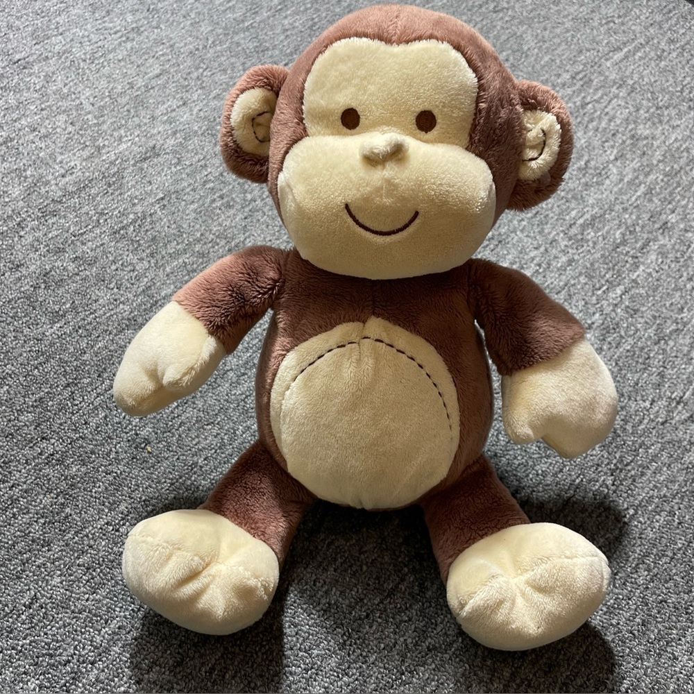 Koala Baby Plush Monkey Brown Lovey Baby Toy Stitches Rare Stuffed Animal 12"
